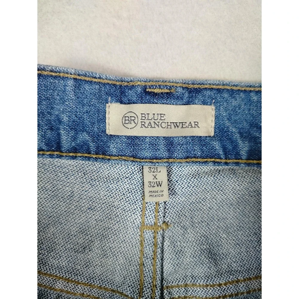 Boot Barn‎ Blue Ranchwear Jeans Mens 32 Blue Western Denim Cowboy Rodeo Workwear